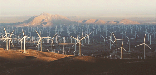 GE wind turbines in desert
